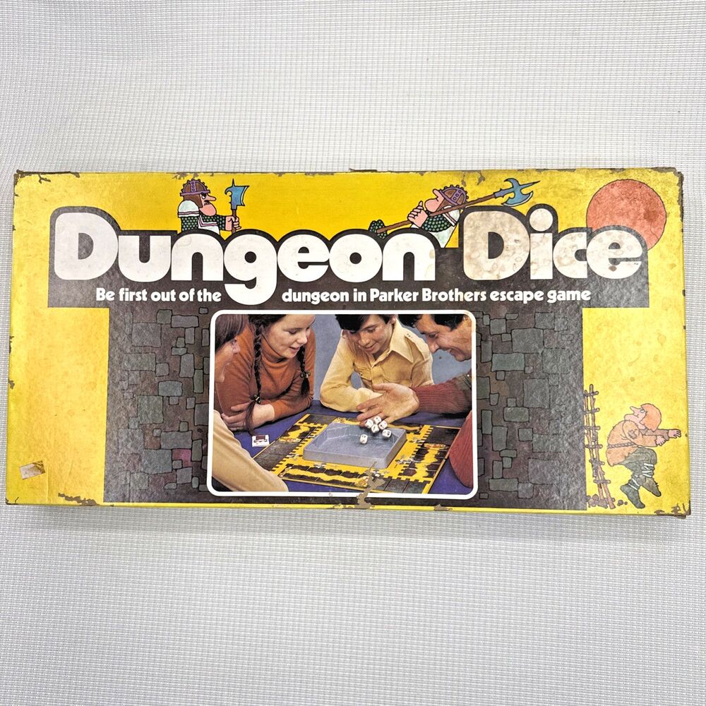 1977 DUNGEON DICE Escape Parlor Board Game by Parker Brothers COMPLETE